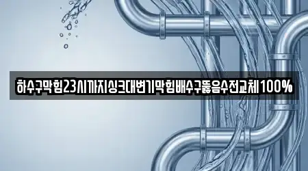 하수구막힘23시까지싱크대변기막힘배수구뚫음수전교체100%