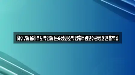 하수구뚫음하수도막힘뚫는곳정화조막힘횡주관오주관청소맨홀역류