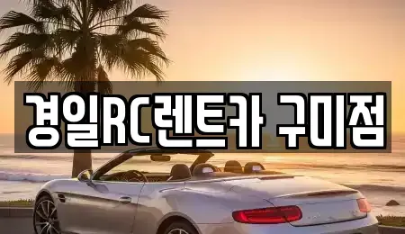 경상북도 구미시 지산동 렌트카 전문 경일RC렌트카 구미점