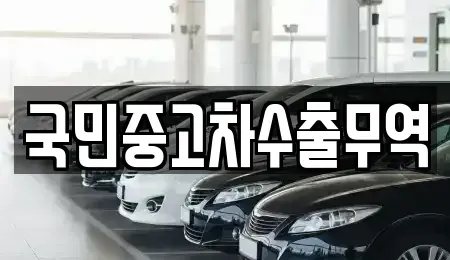 대전 대덕구 장동 중고차매매 전문 국민중고차수출무역