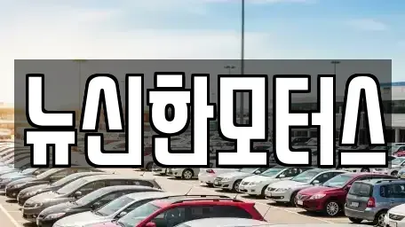 대전 유성구 가정동 중고차 전문 뉴신한모터스
