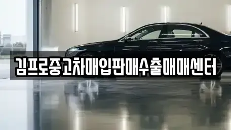 전북 군산시 경암동 중고차매입 전문 김프로중고차매입판매수출매매센터