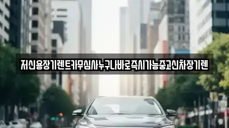 충남 논산시 장기렌트카 전문 저신용장기렌트카무심사누구나바로즉시가능중고신차장기렌