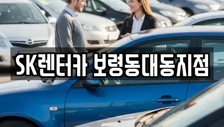 충청남도 보령시 동대동 렌트카 전문 SK렌터카 보령동대동지점